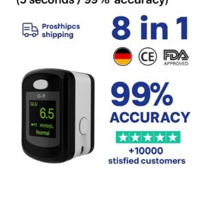Non-Invasive Blood Glucose Monitor — 5-Second Readout | Bayer – 99% Accuracy 8-1